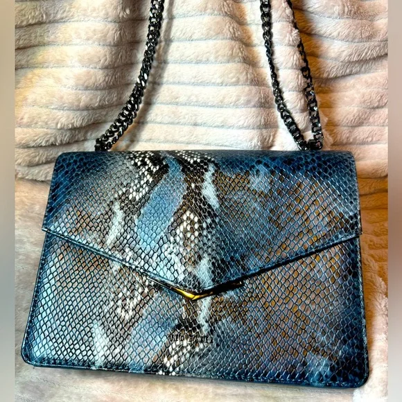 Ted Baker Enaaria Snake Print Leather Crossbody Bag NEW CONDITION - Picture 2 of 11